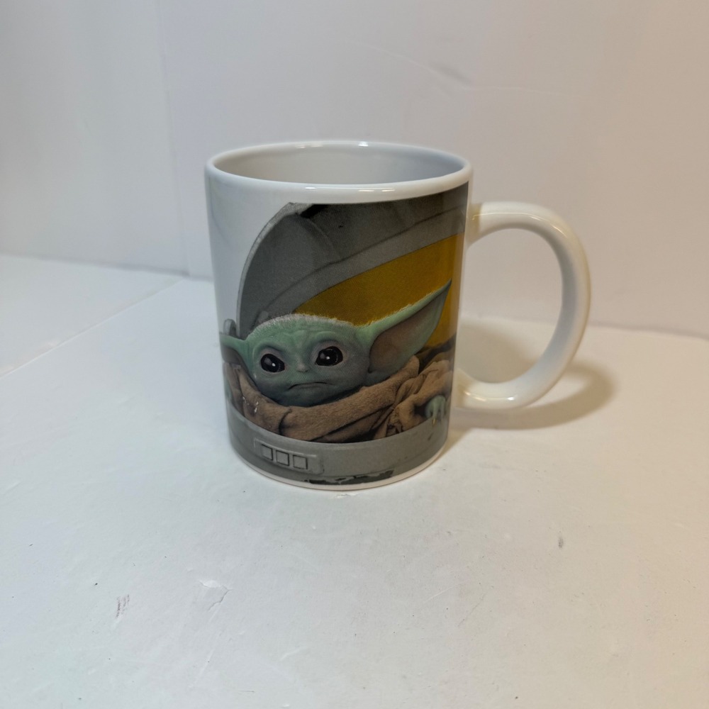 Star Wars The Mandalorian Baby Yoda Grogu Coffee Mug Galerie White Ceramic